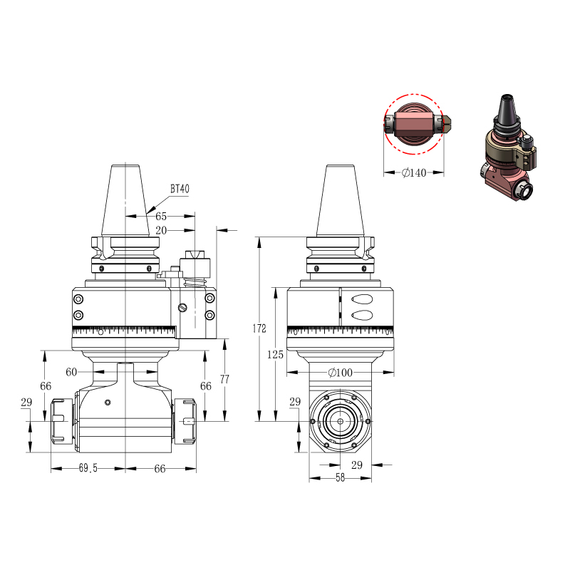 DK90-BT40-ER25-2X