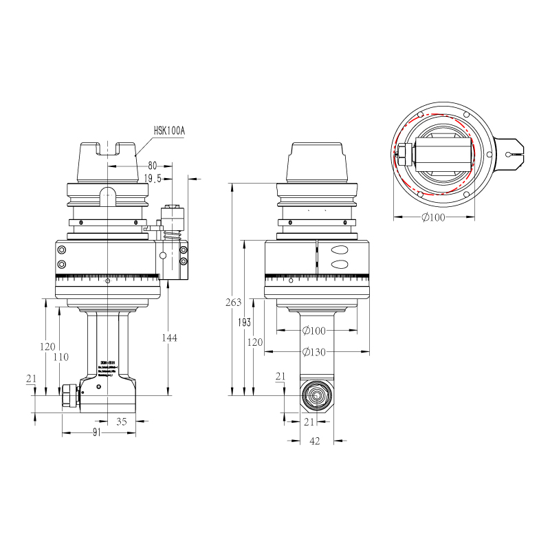 DK90-HSK100A-ER16-110